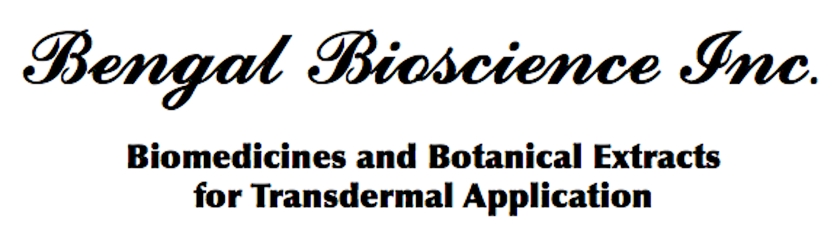 Bengal Bioscience Inc., amniotic fluid and botanical transdermal creams, The creation of new biological products from umbilical cord blood, amniotic fluid, and Whartons jelly, a gelatinous substance that surrounds umbilical cord blood vessels and contains high concentrations of precursor Mesenchymal Stem Cells. The Company is focused on identifying  non-cellular compounds that can stimulate the production and activation of stem cells in vivo, primarily useful for aged patients with various diseases and conditions.